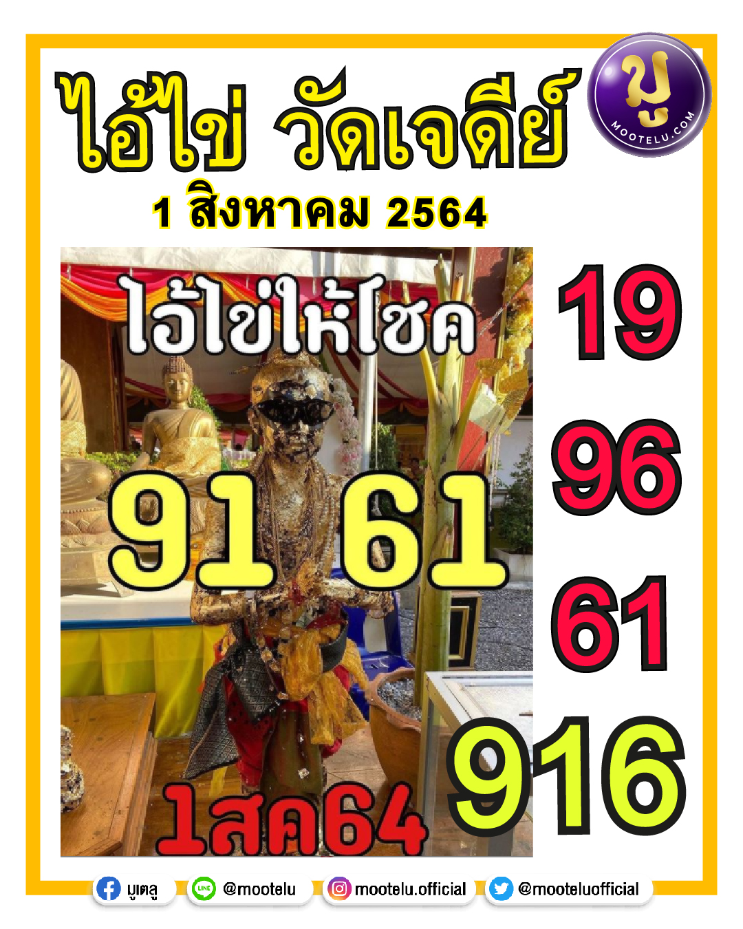 ไอ้ไข่ วัดเจดีย์ 01-08-64