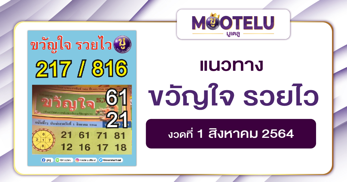 ขวัญใจ รวยไว 01-08-64