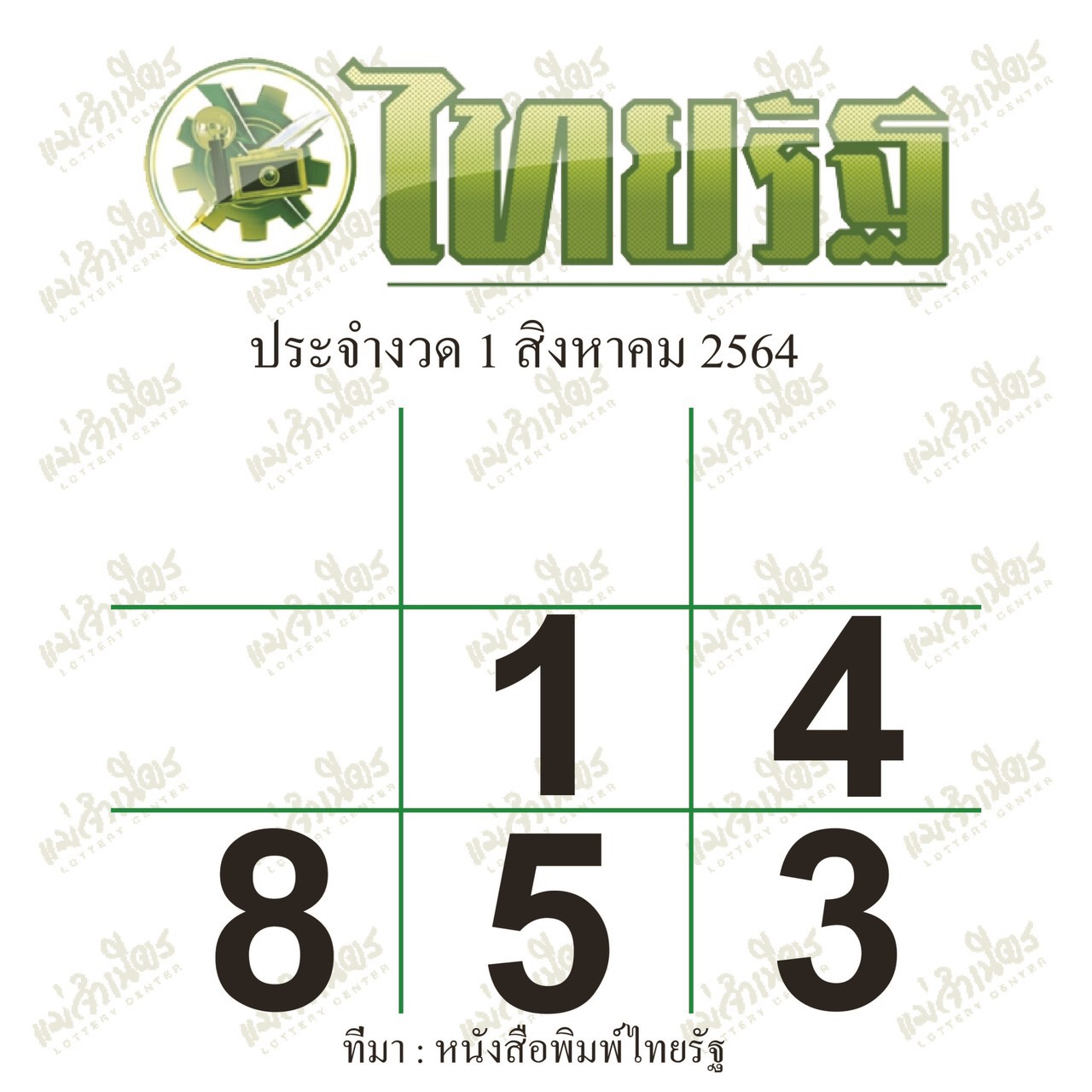 ไทยรัฐ 01-08-64