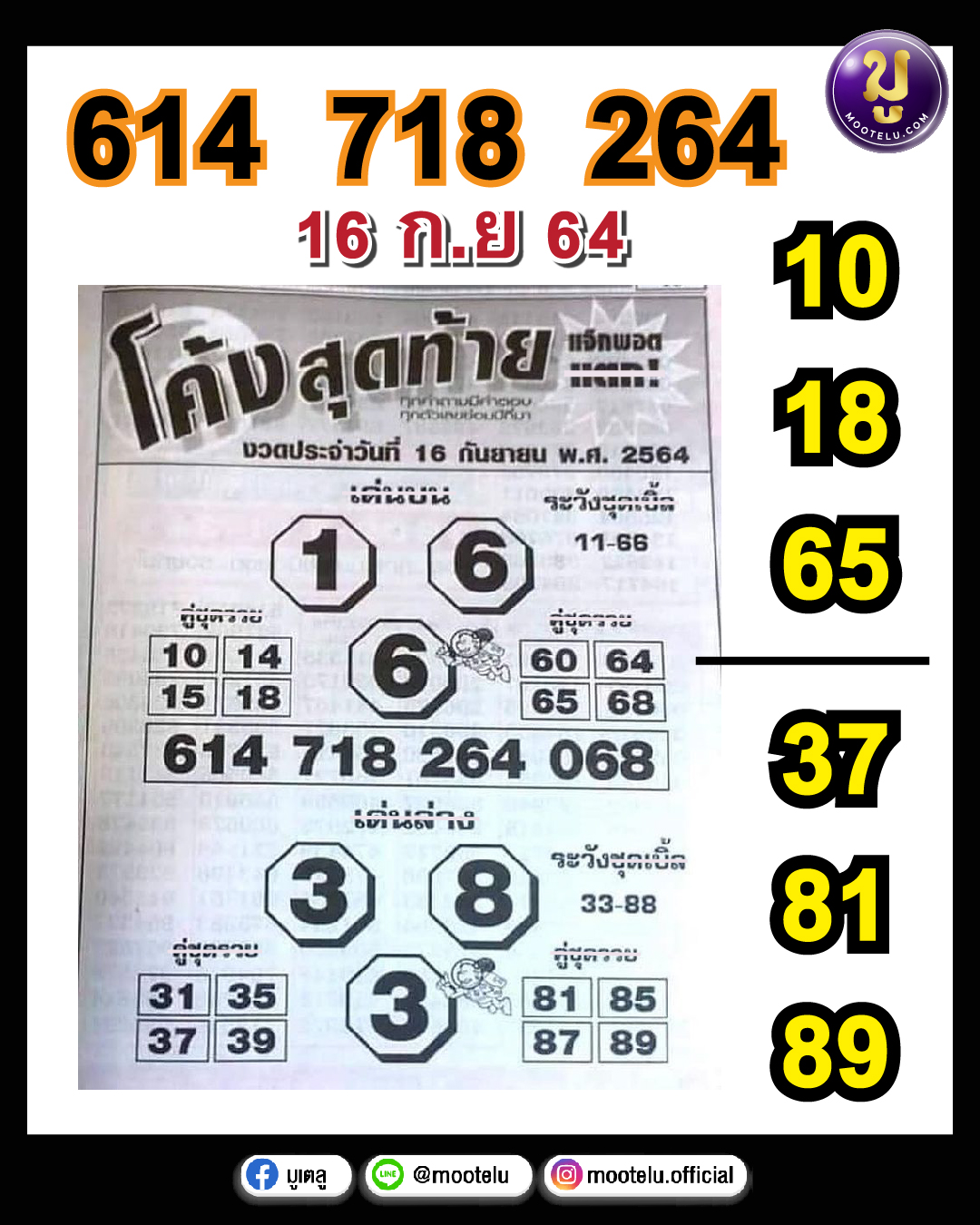 โค้งสุดท้าย 16-09-64