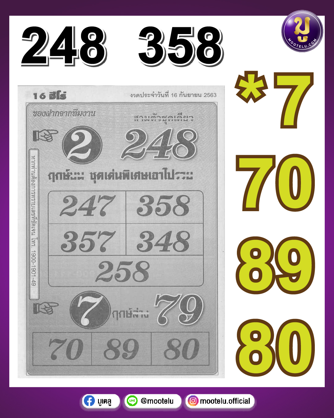 ของฝากจากทีมงาน 16-09-64
