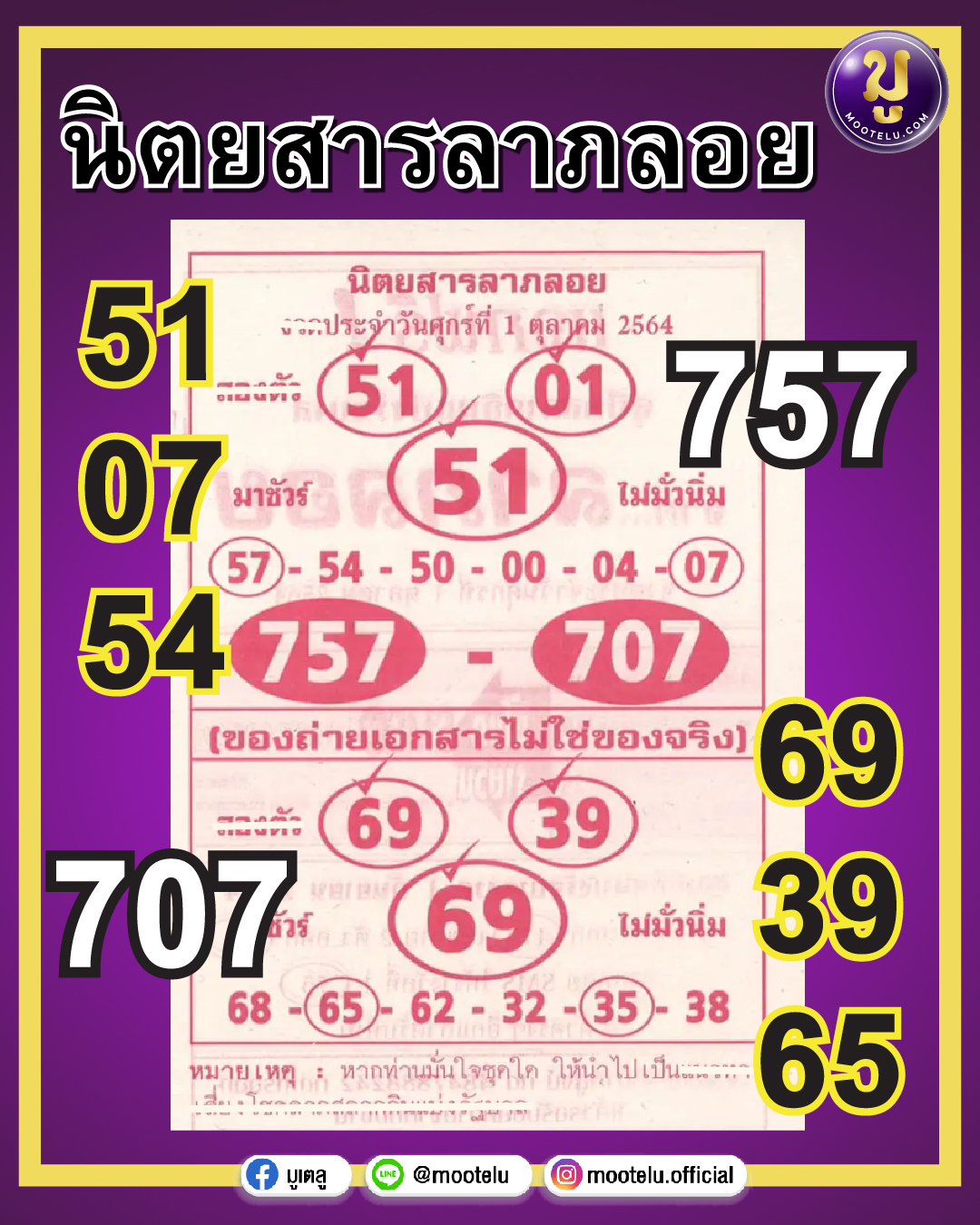 นิตยสารลาภลอย 01-10-64