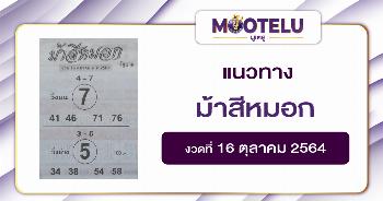 หวยม้าสีหมอก 16-10-64