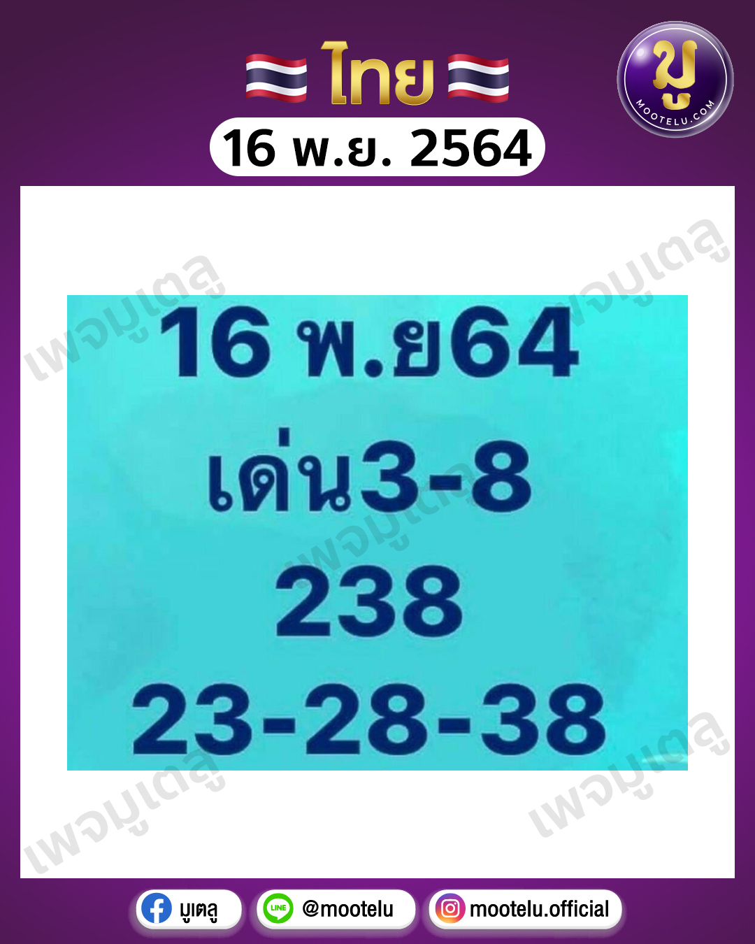 ชุดเลขเด่น 16-11-64
