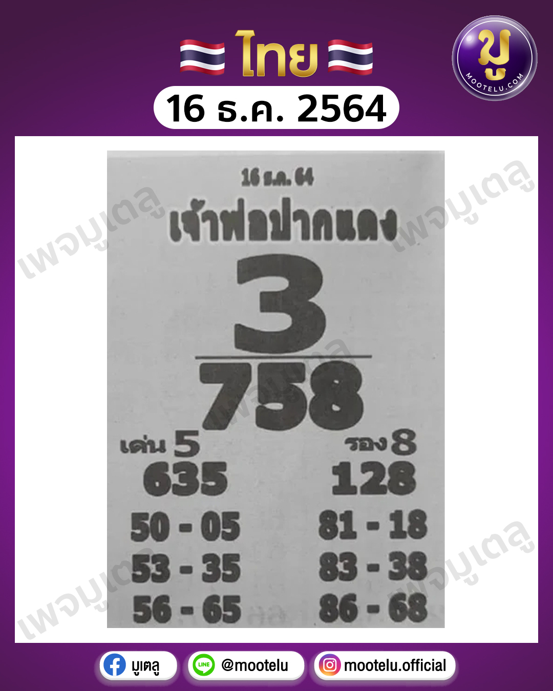 เจ้าพ่อปากแดง 16-12-64