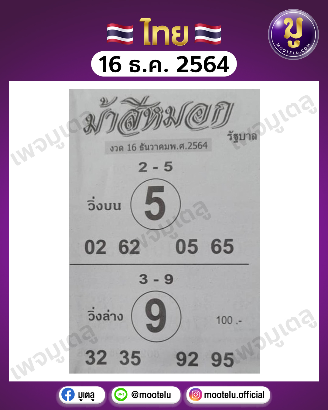 ม้าสีหมอก 16-12-64