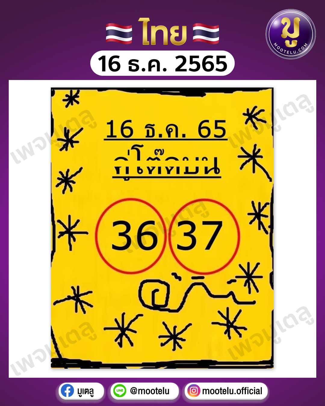 คู่โต๊ดบน 16-12-65