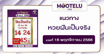 หวยฝันเป็นจริง 16-11-66 