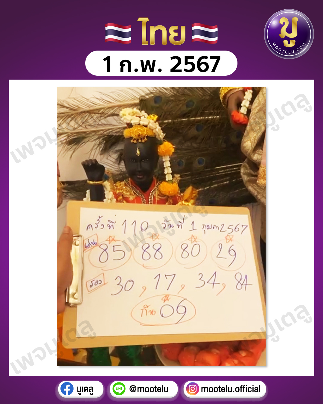 หวยเพชรกล้า 1-2-67 